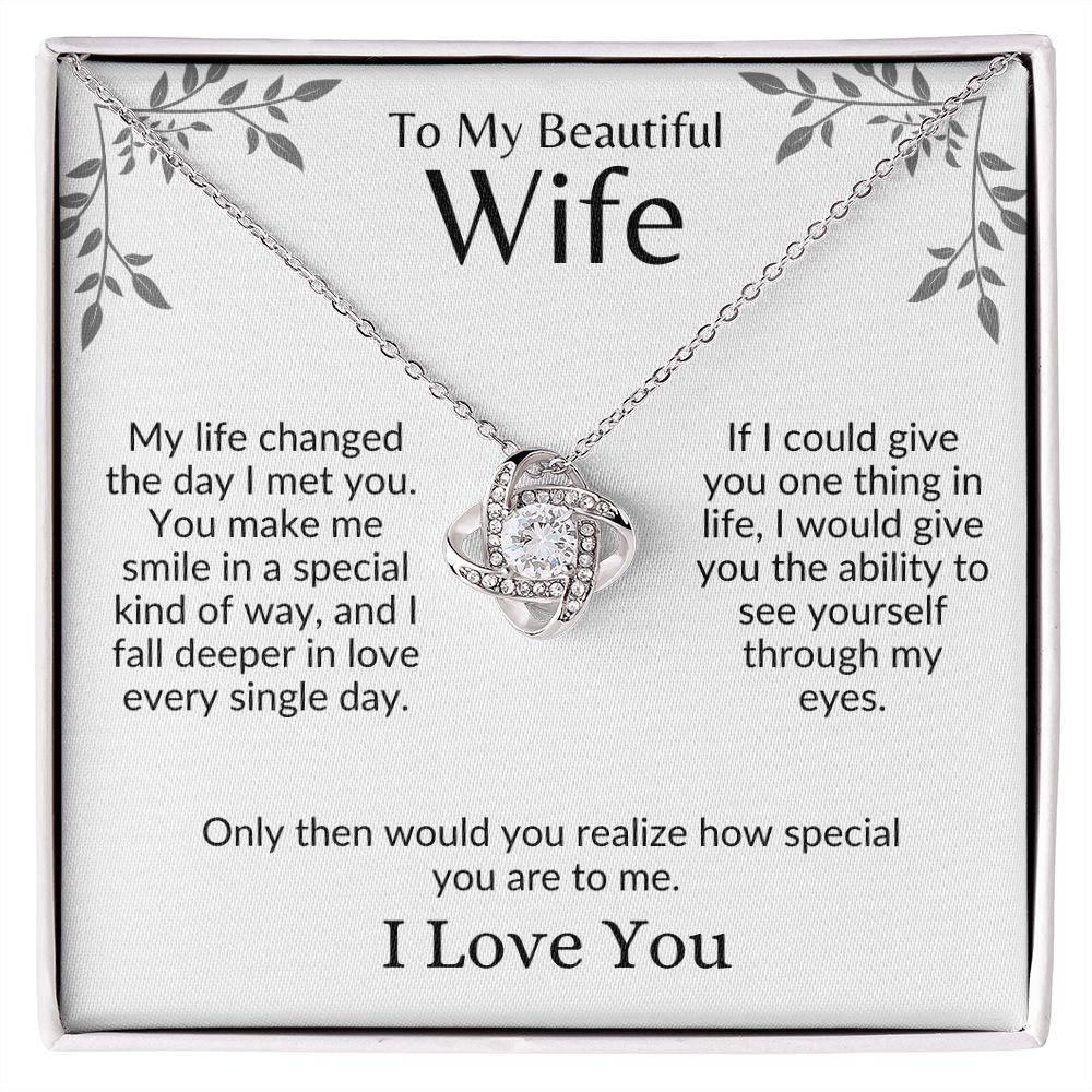  Krumfortable Living Fun Wife, My Love for You is Like The Tide;  It's Constantly Flowing and Growing, Funny Love Dancing Necklace for Wife  from Husband : Sports & Outdoors