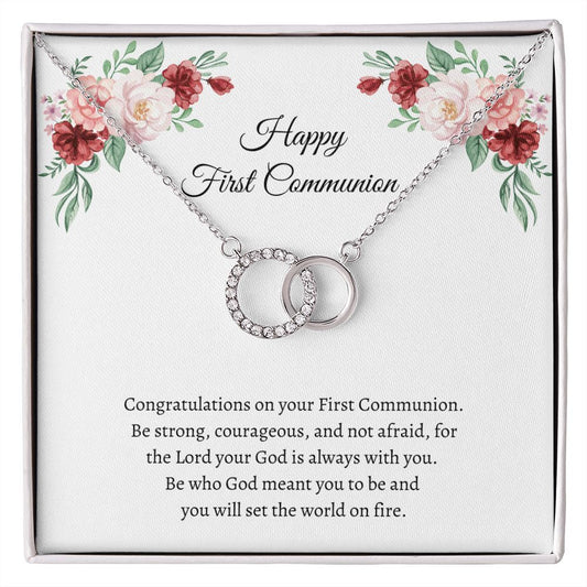 Happy First Communion I Be Strong Courageous and Not Afraid