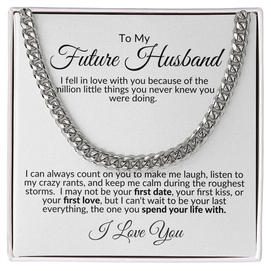 To My Future Husband I Cuban Link Necklace