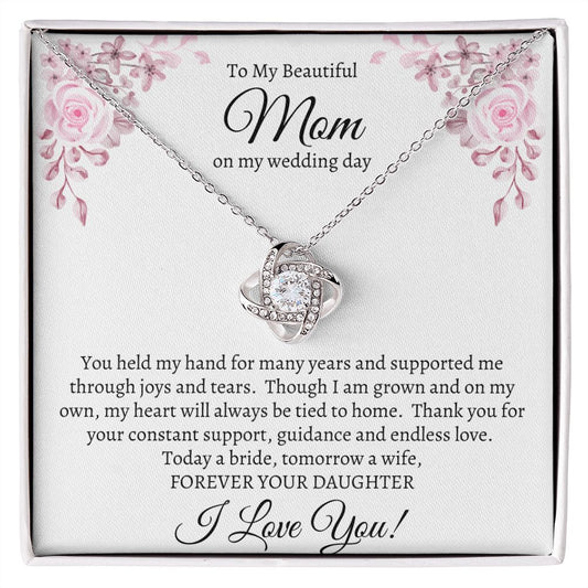 To My Beautiful Mom On My Wedding Day I Forever Your Daughter