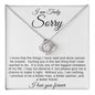 I am Truly Sorry I Love Knot Necklace
